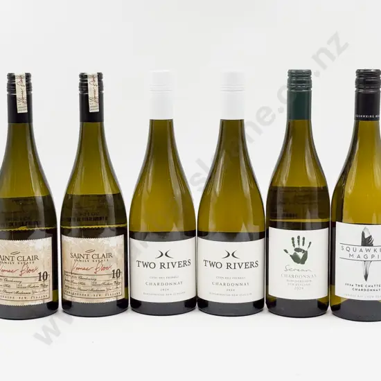 Six NZ Assorted Chardonnay