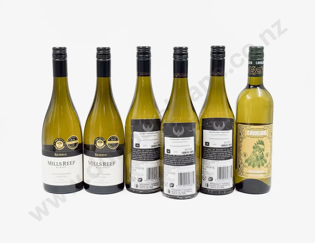 Five NZ Gewurztraminer & One NZ Cavalier Image 1++