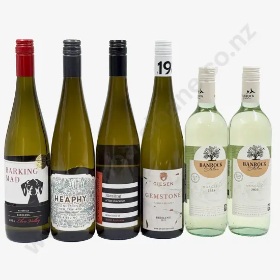 Six Assorted NZ & International Riesling & Moscato