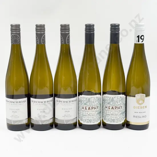 Six NZ Assorted Riesling