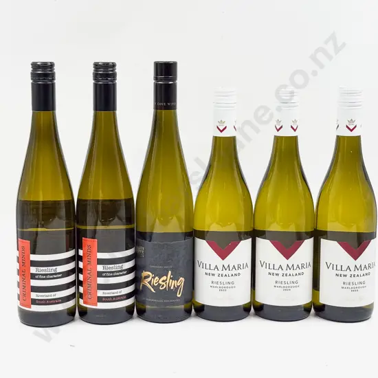 Four NZ Assorted Riesling & Two Australian Riesling