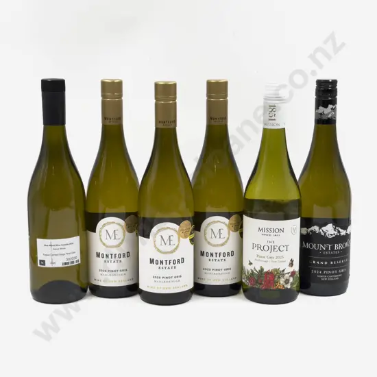 Six NZ Assorted Pinot Gris