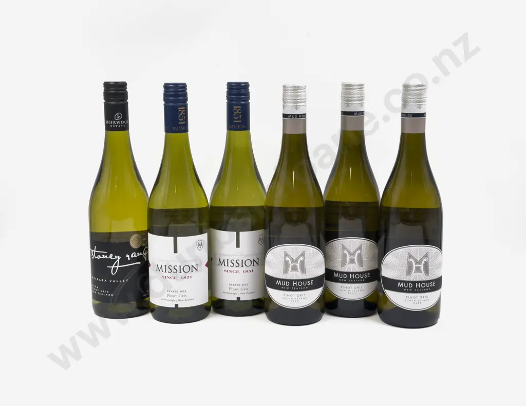 Six NZ Assorted Pinot Gris Image 1++