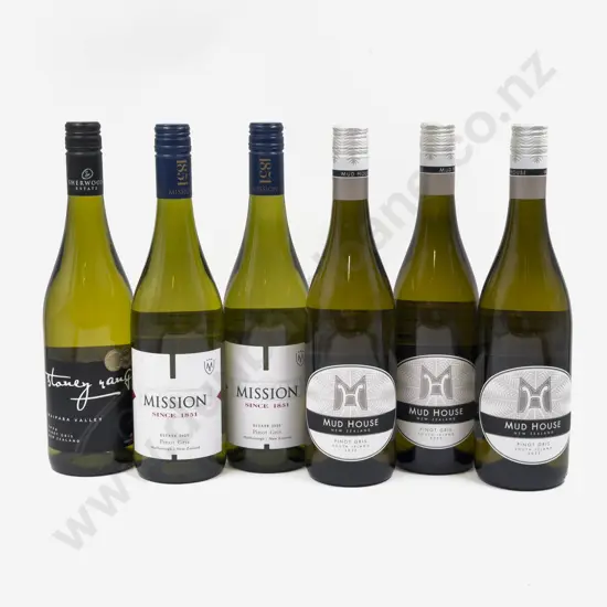 Six NZ Assorted Pinot Gris