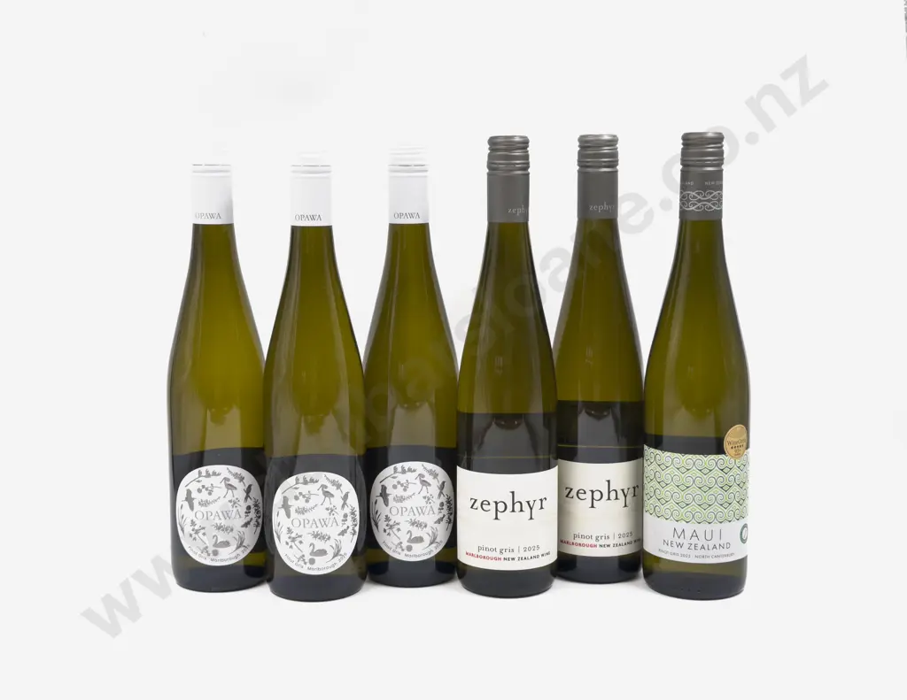 Six NZ Assorted Pinot Gris Image 1++