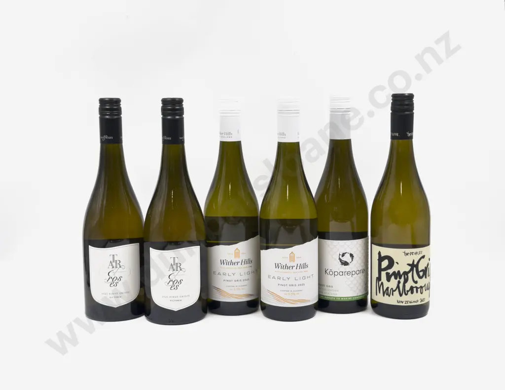 Six NZ Assorted Pinot Gris Image 1++