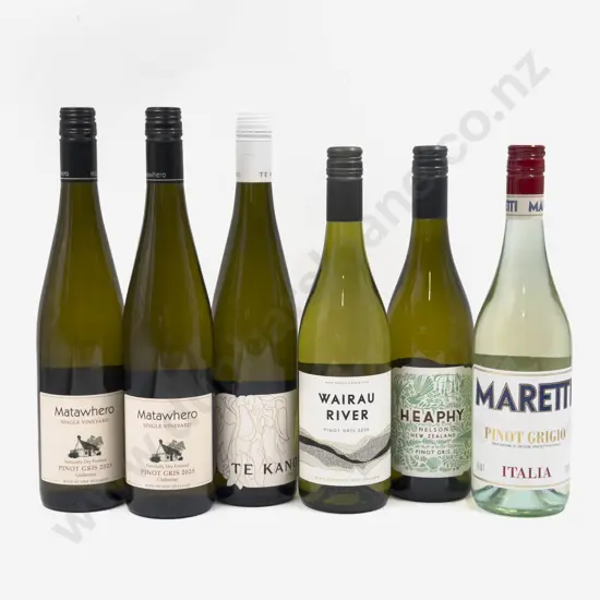 Five NZ Pinot Gris & One Italian Pinot Gris