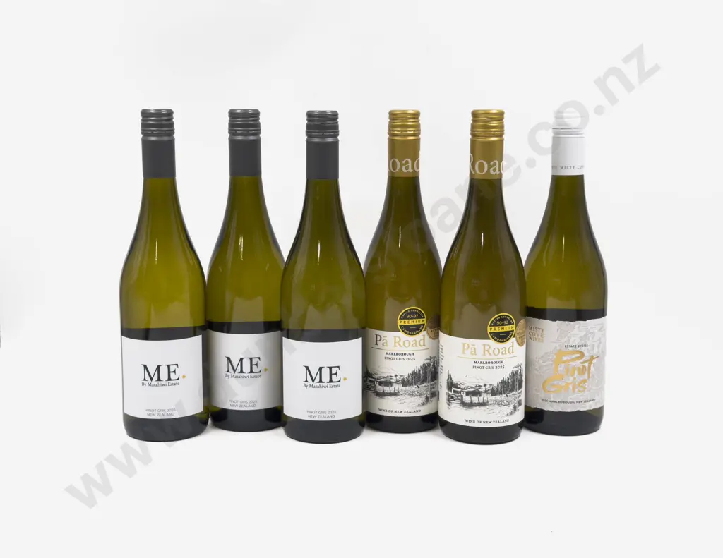 Six NZ Assorted Pinot Gris Image 1++