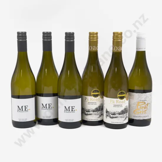 Six NZ Assorted Pinot Gris
