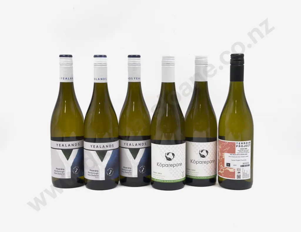 Six NZ Assorted Pinot Gris Image 1++
