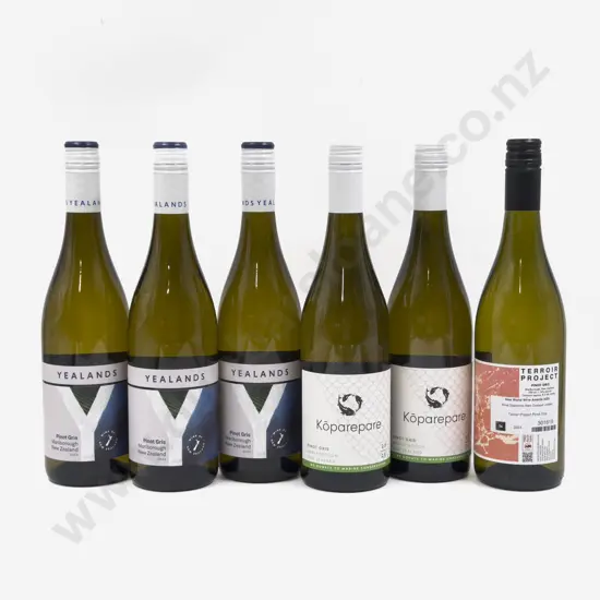 Six NZ Assorted Pinot Gris