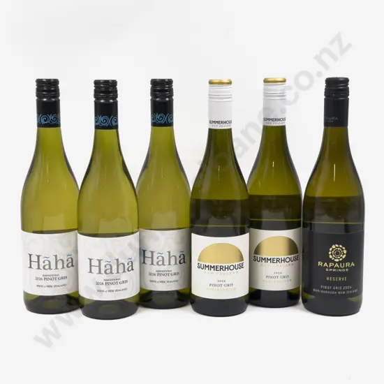 Six NZ Assorted Pinot Gris