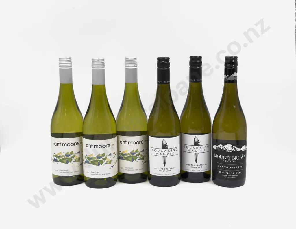 Six NZ Assorted Pinot Gris Image 1++