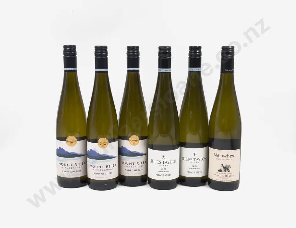 Six NZ Assorted Pinot Gris Image 1++