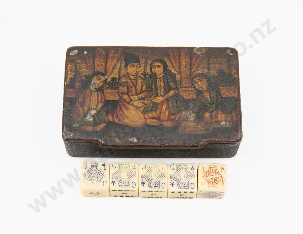 C19th Papier Mache Snuff Box Image 1++