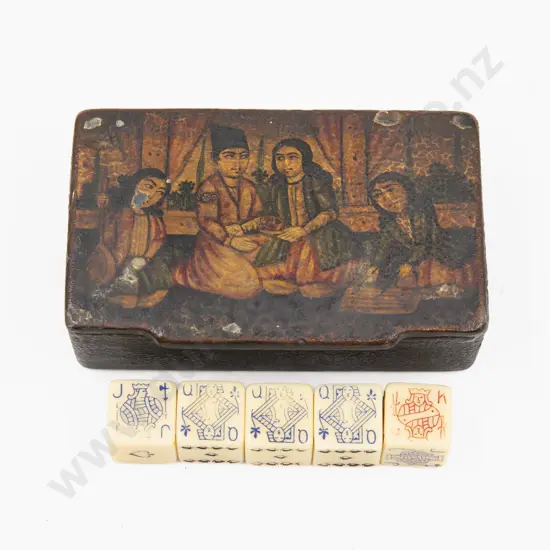 C19th Papier Mache Snuff Box