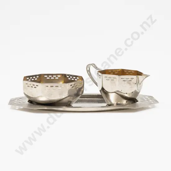 WMF Chrome Plated Sugar & Cream on Stand