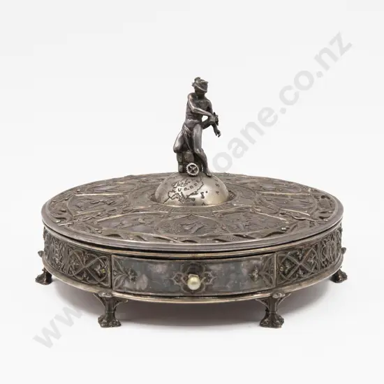A Henry Elkington Commemorative S/P Inkwell