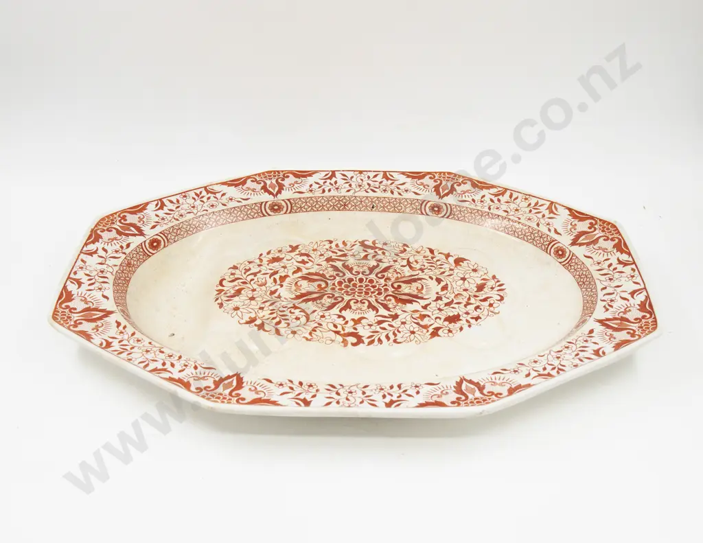 A Graduated Set of Three Mintons "Denmark" Pattern Meat Plates & Two Soup Bowls Image 1++