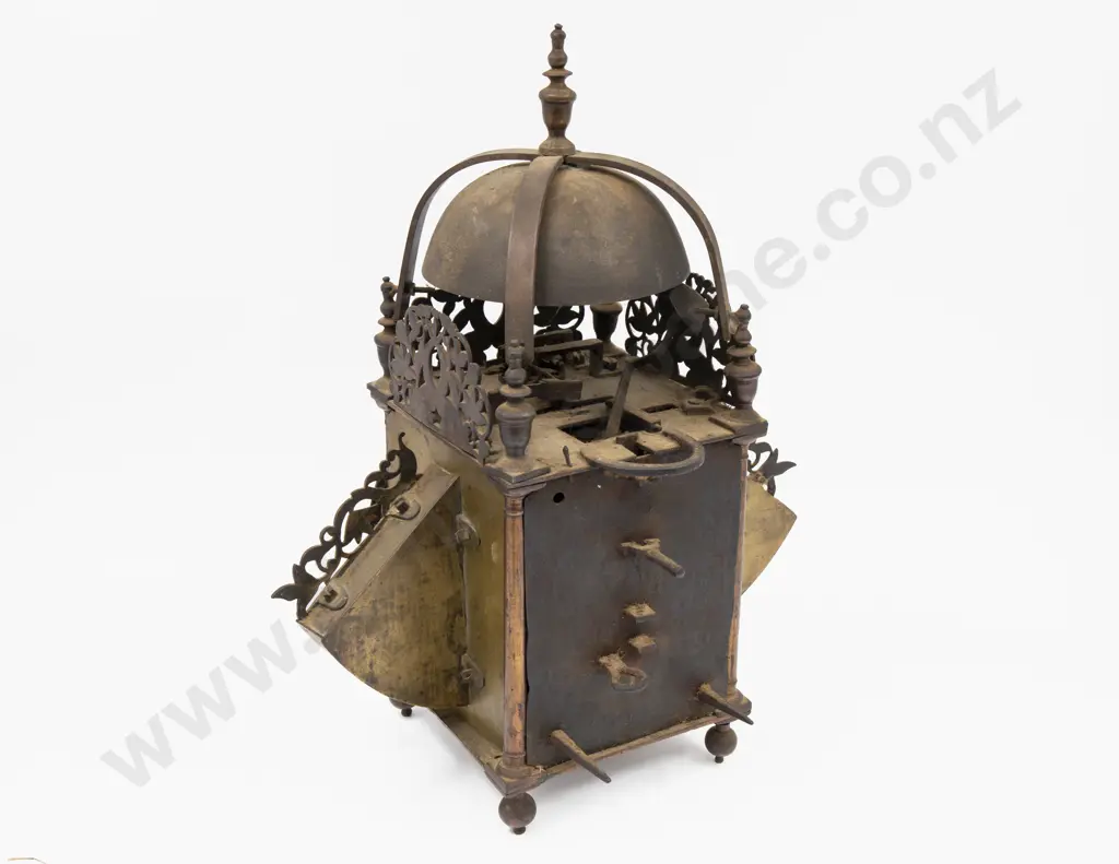 Mid C17th Brass Lantern Clock by William Robinson of Westminster Image 1++