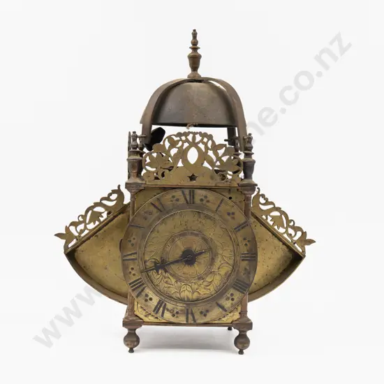 Mid C17th Brass Lantern Clock by William Robinson of Westminster