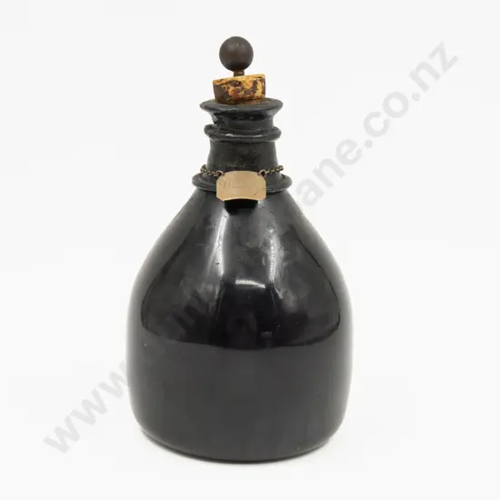 Geo III Onion Shaped Glass Bottle