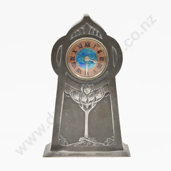 Archibald Knox for Liberty & Co English Pewter "Tudric" Clock