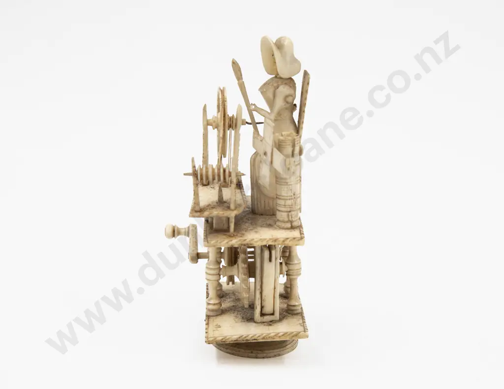 Napoleonic Prisoner of War Made Ivory Spinning Jenny Image 1++