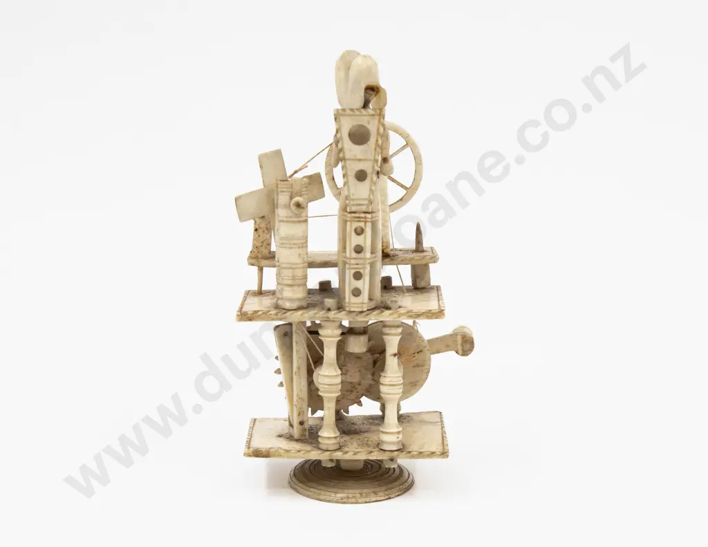 Napoleonic Prisoner of War Made Ivory Spinning Jenny Image 1++