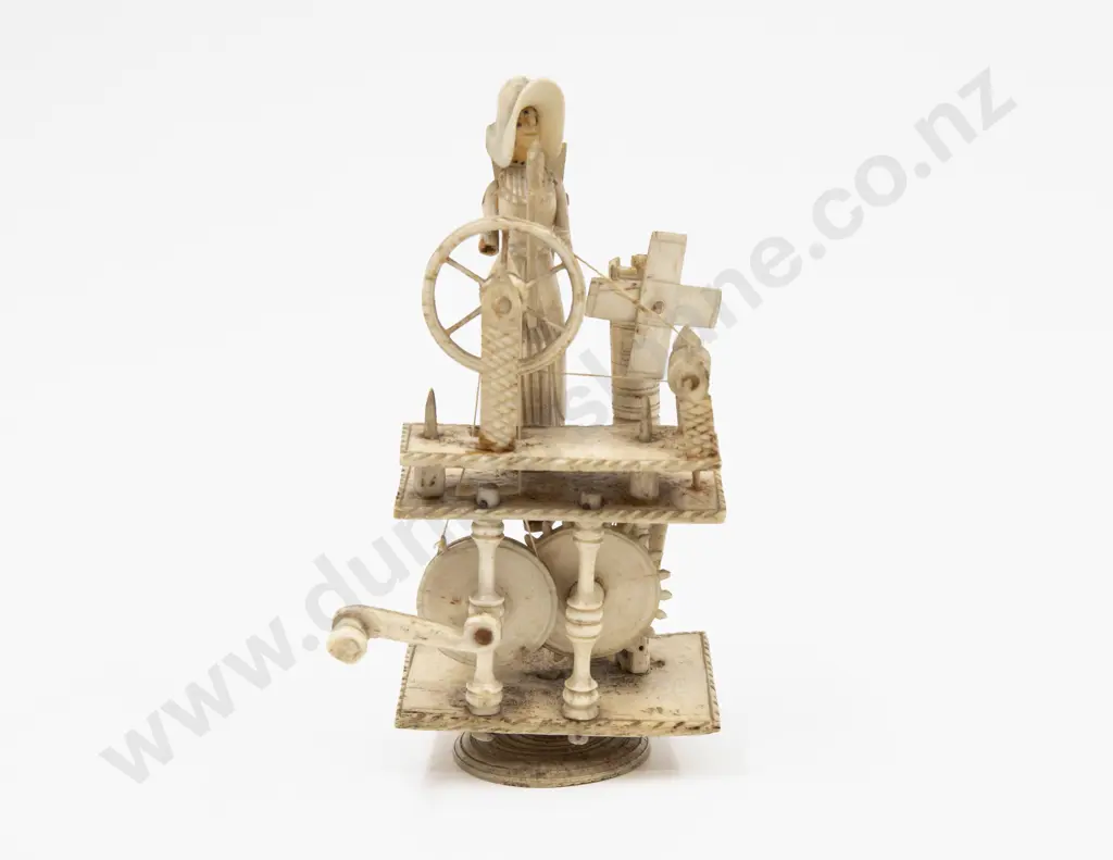 Napoleonic Prisoner of War Made Ivory Spinning Jenny Image 1++