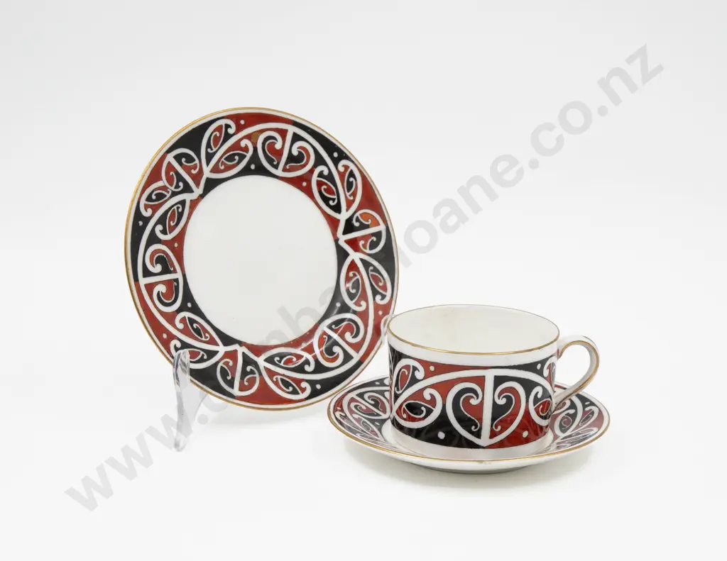 Royal Doulton "Maori Art" China Trio Image 1++