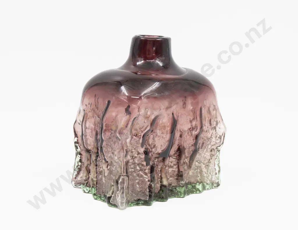 Whitefriars Amethyst Oblong Glass Vase Image 1++