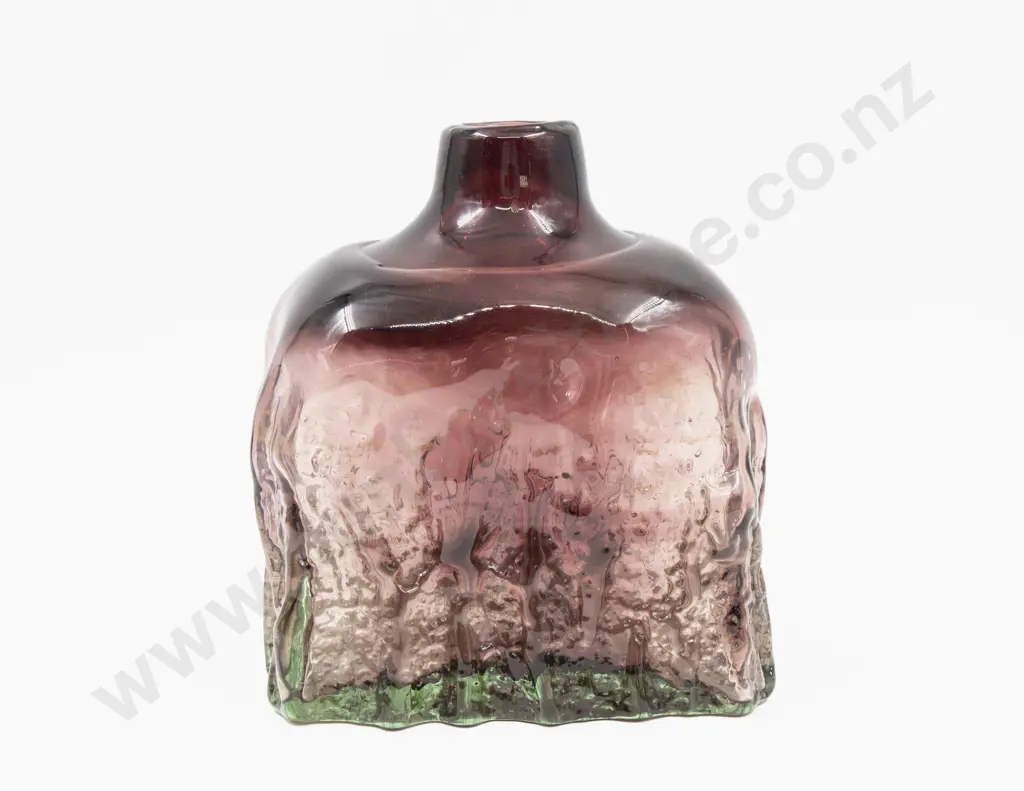 Whitefriars Amethyst Oblong Glass Vase Image 1++