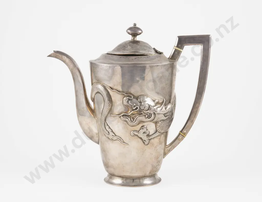 Tackhing Chinese Export S/S Coffee Pot Image 1++