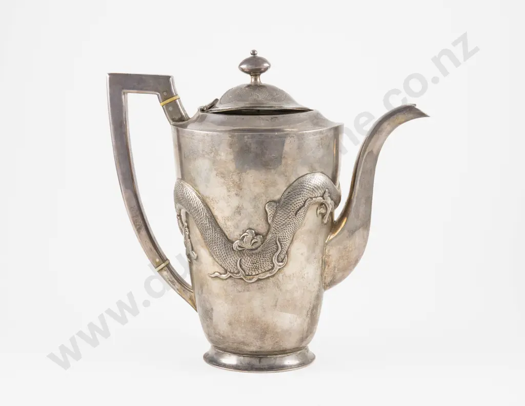 Tackhing Chinese Export S/S Coffee Pot Image 1++