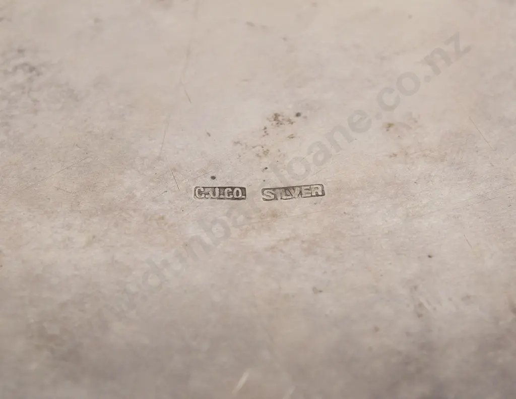 A Chinese Silver Salver by C. J. Co Image 1++