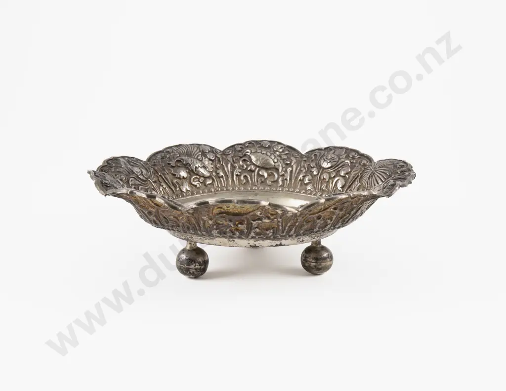 Asian .800 Silver Bowl Image 1++
