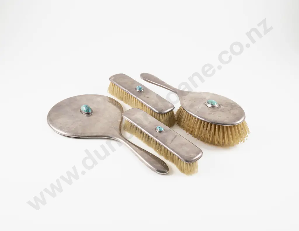 Liberty & Co S/S & Turquoise 4 Piece Dressing Table Set Image 1++