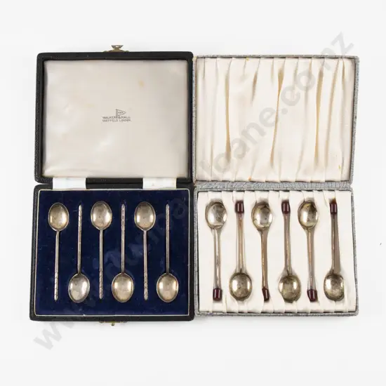 2 Cased Sets Of 6 S/S Coffee Spoons