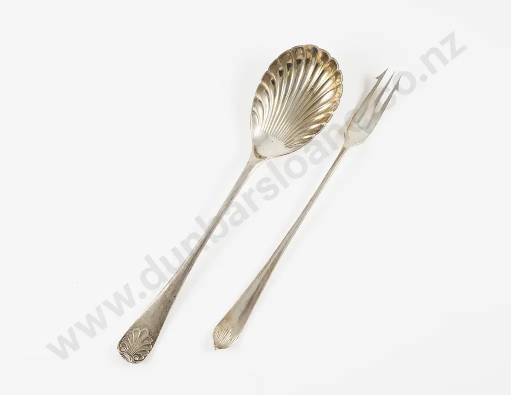 S/S Serving Spoon & Pickle Fork Image 1++