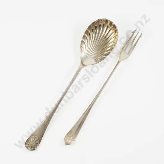 S/S Serving Spoon & Pickle Fork