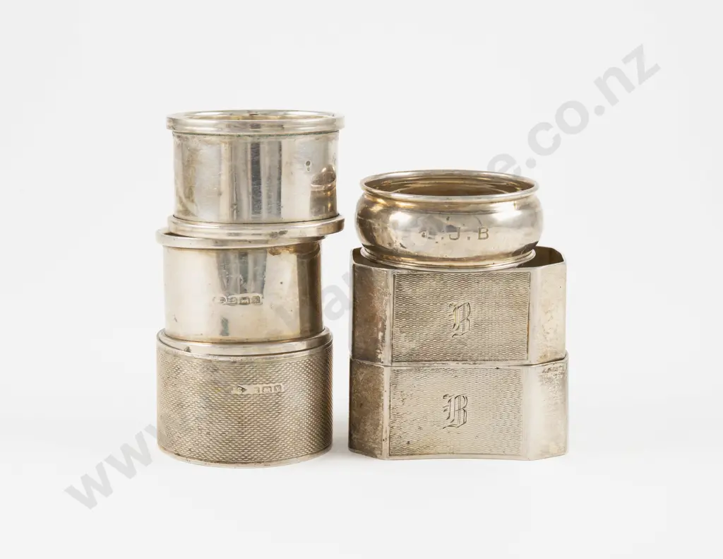 6 S/S Napkin Rings Image 1++