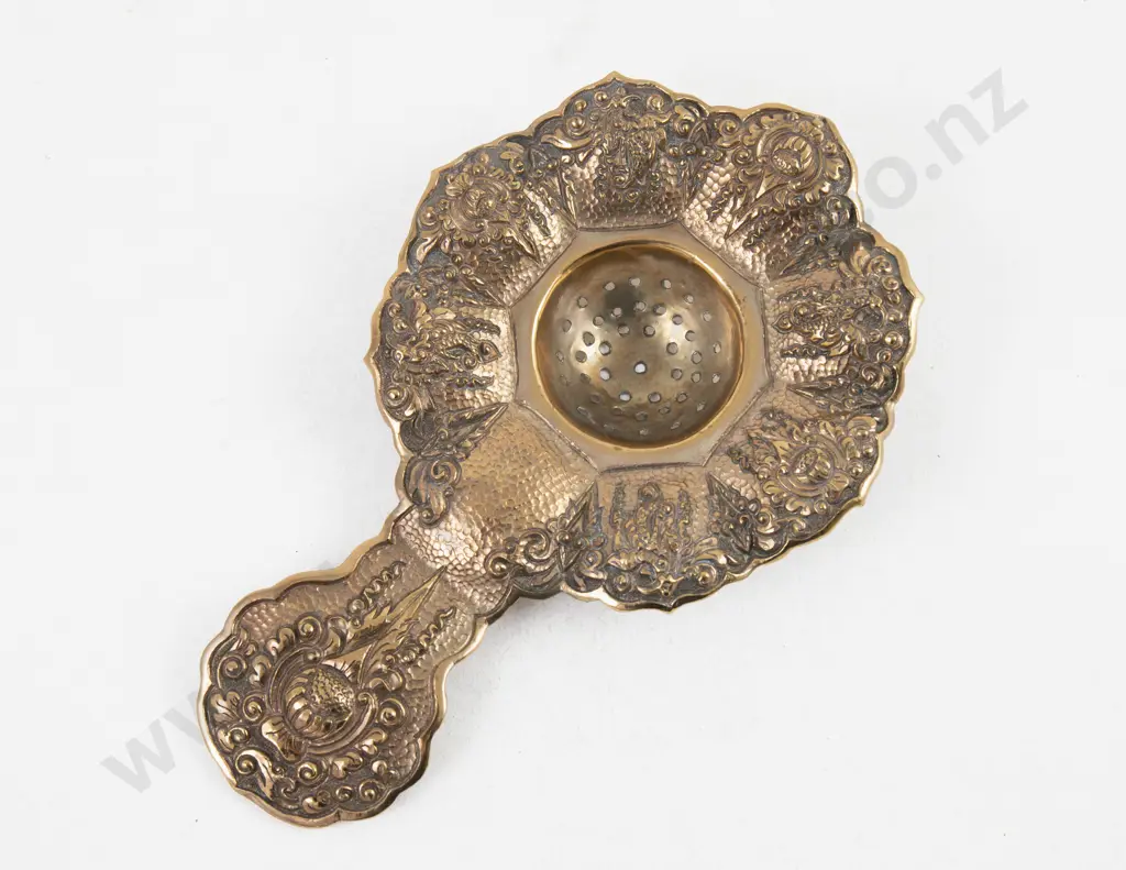 An Extensive & Ornate Indonesian Yogya Copper Plated Tea Service & 5 Similar Extras Image 1++