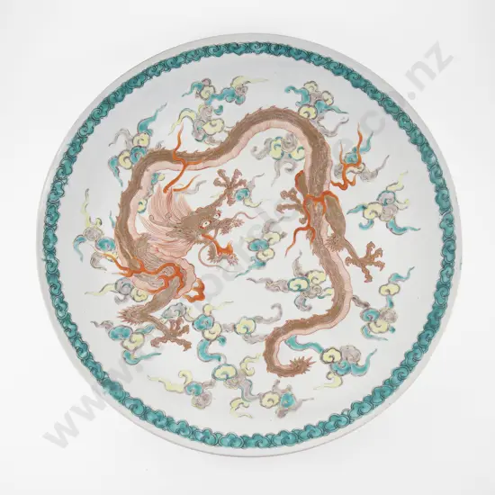 Large Meiji Period Japanese Circular Charger