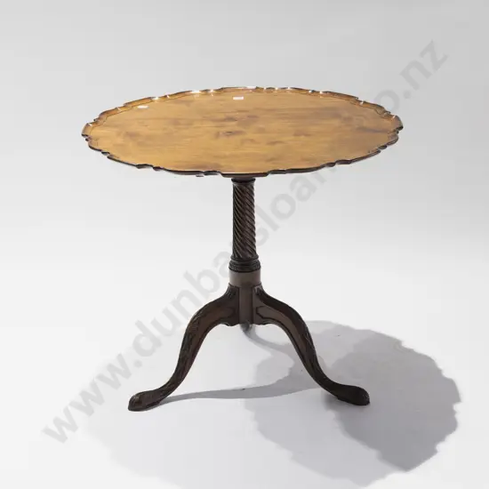 An Attractive Geo III Irish Style Mahogany Snap Top Wine Table