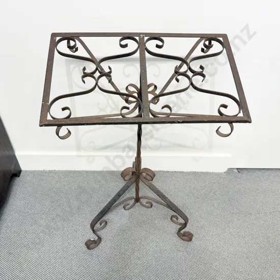 Vintage Spanish Wrought Metal Book Stand