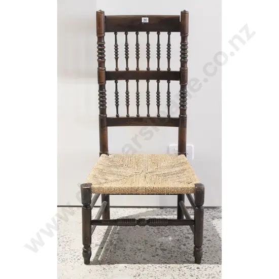 C19th Lancashire Nursing Chair