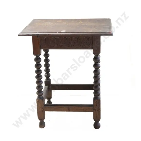 Small Early C18th Oak Side Table