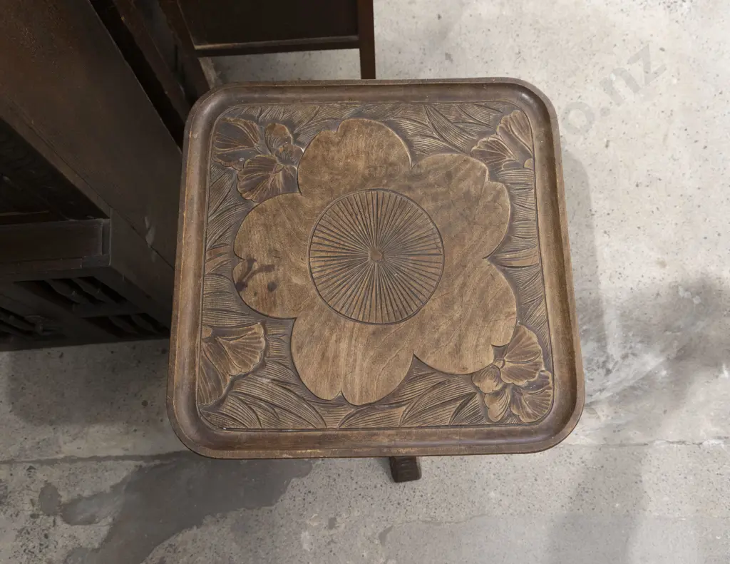A Composed Square Top Occasional Table Image 1++