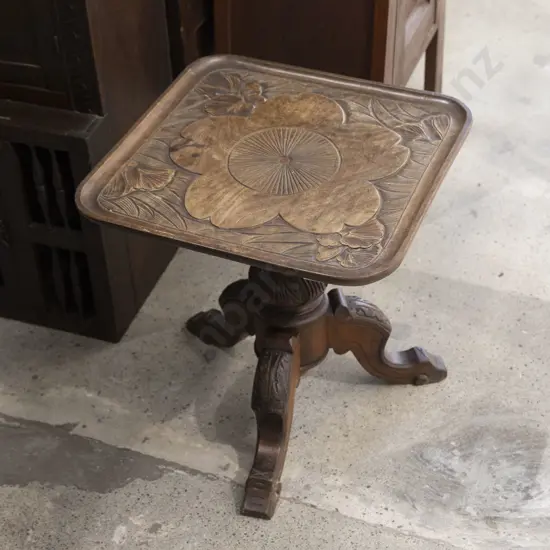 A Composed Square Top Occasional Table